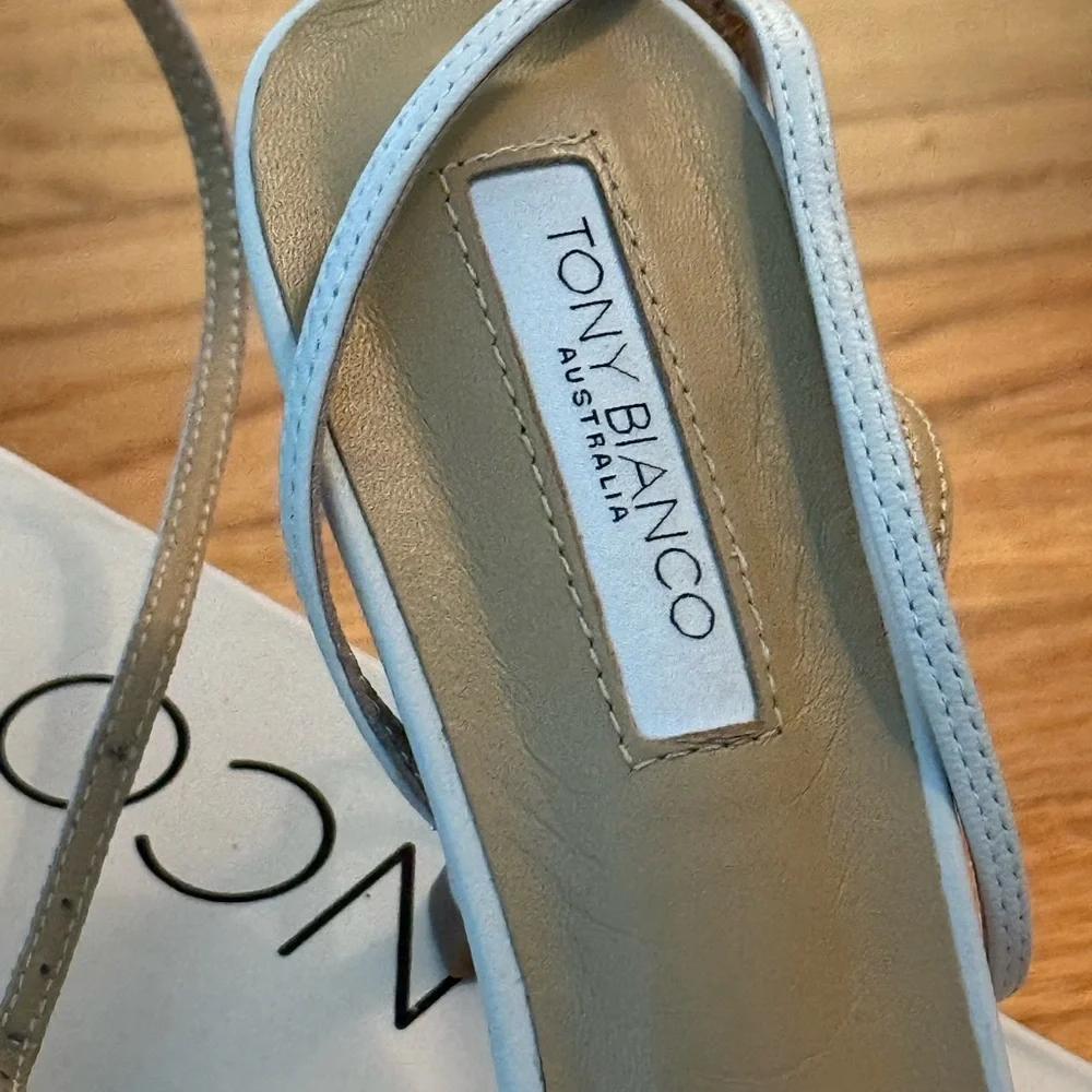 Tony Bianco White Heeled Sandals - Picture 3 of 4